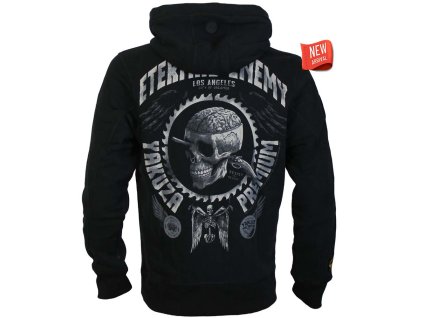 Mikina s kapucou Yakuza Premium 4025A ETERNAL ENEMY černá 4