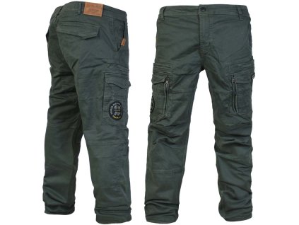 kalhoty Yakuza Premium Selection cargo 3953 tmavě šedozelené 1