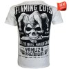 tričko pánské Yakuza Premium 3916 Flaming Cuts bílé