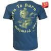 Tričko Yakuza Premium 3908 modré Born to Burn 2