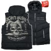 Pánská vesta s kapucou Yakuza Premium Selection 3966 Born to Burn černá 1