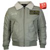 Pánská bomber bunda Yakuza Premium 3965 světle olivová s teddy límcem 1