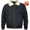 Pánská bomber bunda Yakuza Premium 3965 černá s teddy límcem 1
