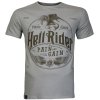 Tričko Yakuza Premium 3912 šedé Pain and Gain, Hell Rider 3