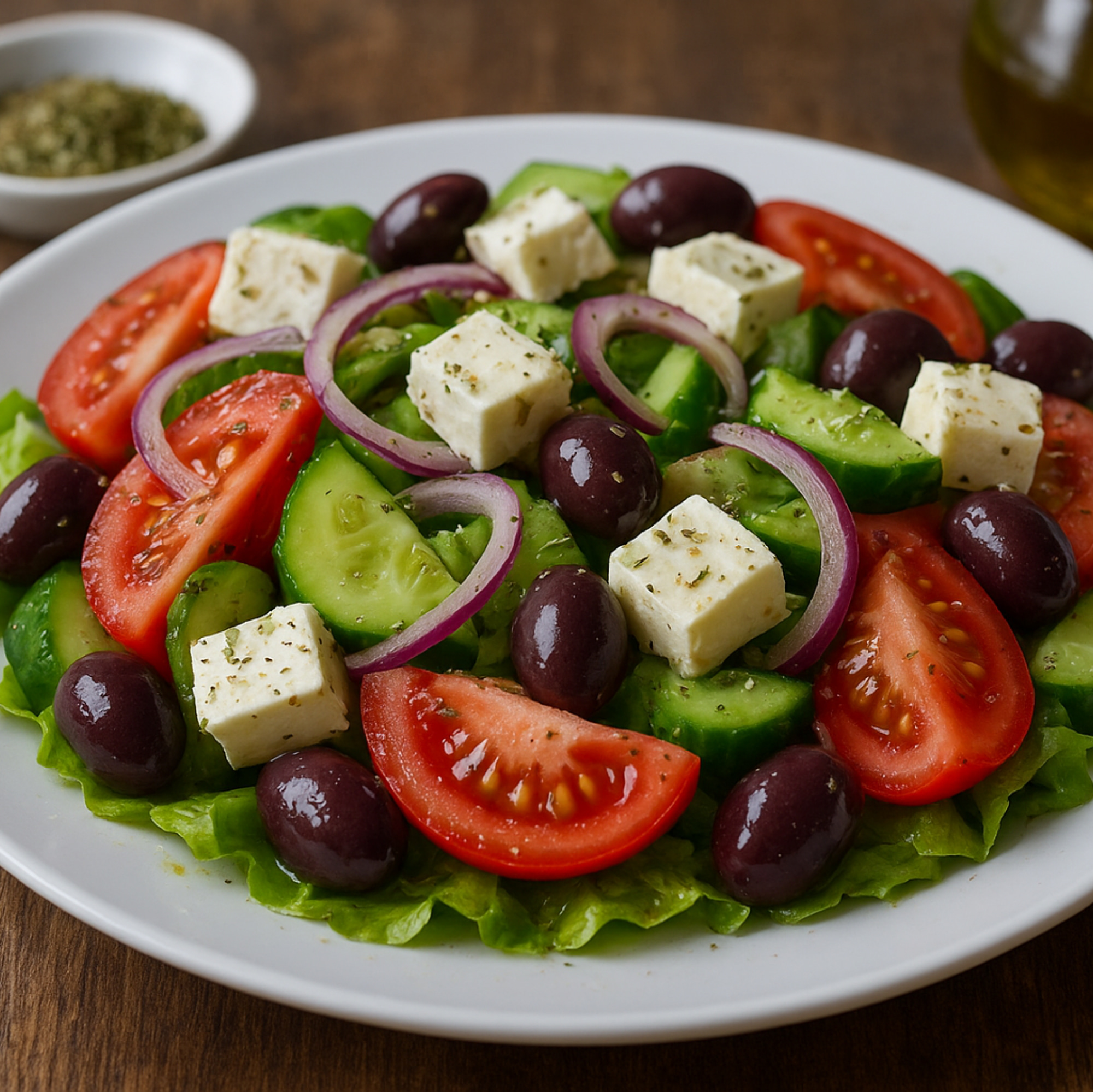 Řecký salát Horiatiki (Choriatiki)