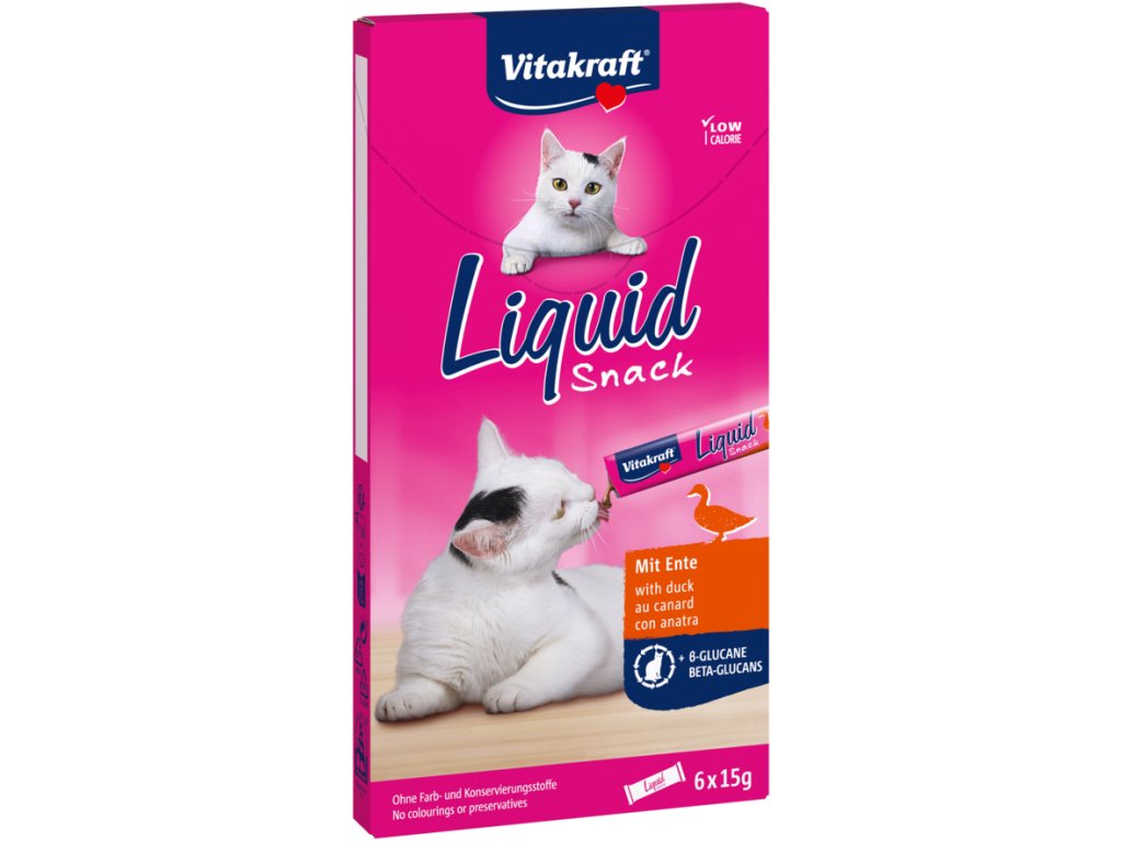 Vitakraft Cat Liquid Snack betaglukán kačka 90g