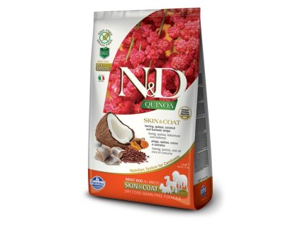 N&D dog Qadult all breed, skin 800g