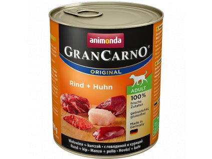 GRANCARNO ADULT hovädzie+kura 800g