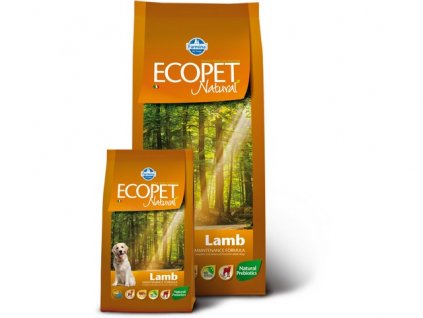 ECOPET dog Adult Medium jahňa 12+2kg