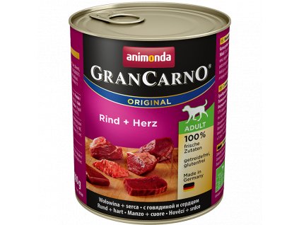 GRANCARNO ADULT hovädzie+srdcia 800g