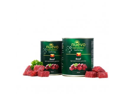 Nuevo Dog konzerva Adult Hovädzie 800g