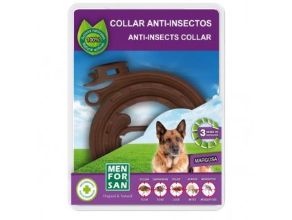 MenForSan Antiparazitný obojok pre psov prírodný