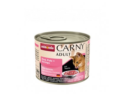 Animonda CARNY cat hovädzie a krevety 200g