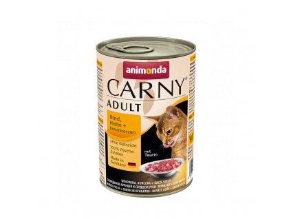 CARNY hovädzie/kura/kačacie srdce 400g