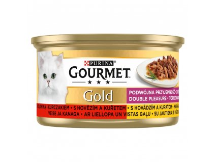 Gourmet Gold kuracie/hovädzie 85g