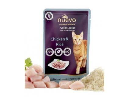 Nuevo cat kapsička sterilised chicken 85g