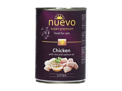 Nuevo Cat konzerva Kitten Kura a ryža 400g