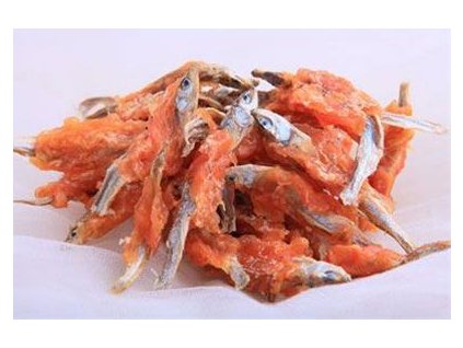 Salač pamlsok Sušená rybička s kuracím 250g