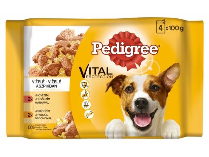 Pedigree Dog Kapsičky Mix mäsa a zeleniny 4x100g