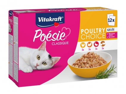 Vitakraft cat Poesie hydinové v želé 12x85g