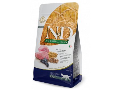 Farmina N&D cat AG adult, lamb, spelt, oats & blueberry 0,3 kg