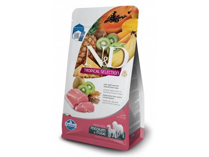 Farmina N&D dog TROPICAL SELECTION (AG) adult maxi & medium, pork 5 kg