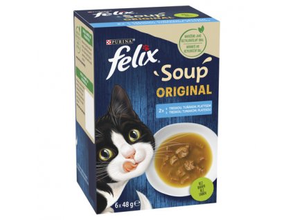Felix Soup Rybí výber 6x48g