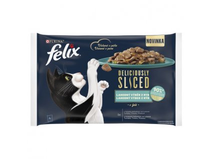 FELIX SLICED výber z rýb v želé 4x80g