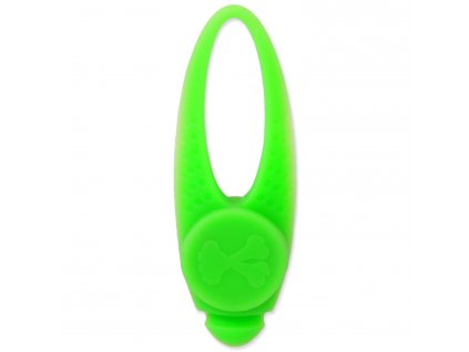 Dog Fantasy Prívesok na obojok LED silikón zelený 8cm