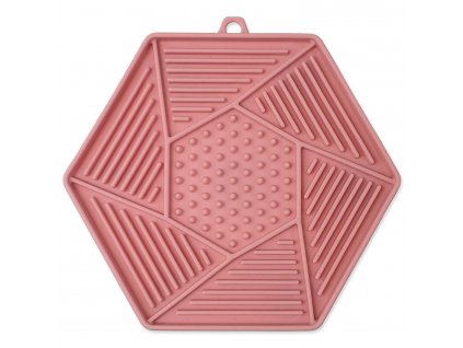 Epic Pet Lick&Snack Podložka lízacia hexagon ružová
