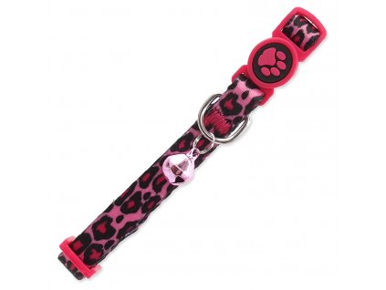 Obojok cat XS leopard ružový 19-31cm