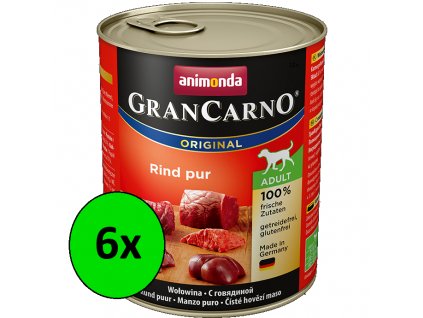 SZP Animonda GranCarno dog hovädzie - 6x800g