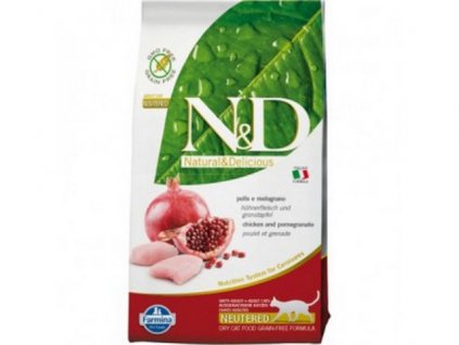 SPM N&D Grain free Neutered cat Chicken and pomegranate – 1,5 kg