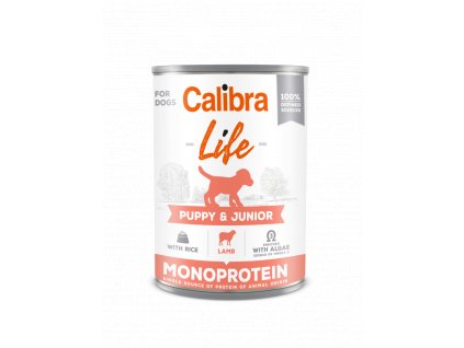 slo pl CALIBRA Dog Life Puppy Junior Lamb with rice 400g 10313 1