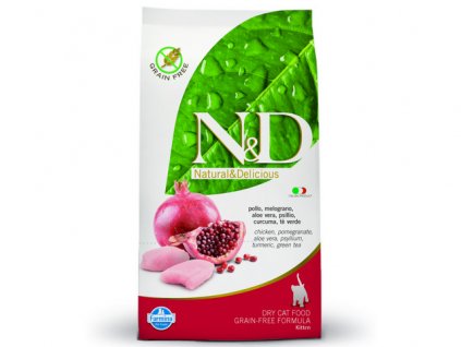 SZP N&D Grain free Kitten chicken and pomegranate – 1,5kg