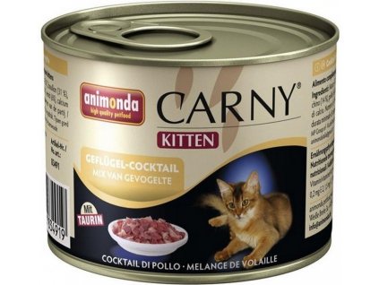 MačP CARNY Kitten hydinový koktail – 200g