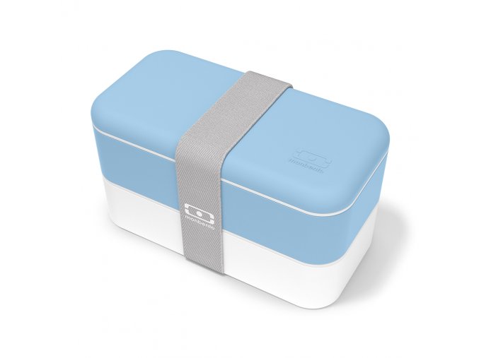 1 obedovy box monbento original crystal svetle modra