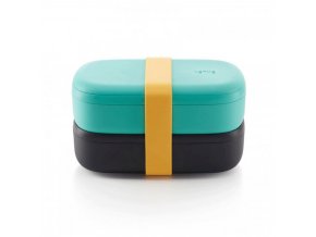 1 obedovy box lekue lunch box to go tyrkysovy
