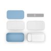 3 obedovy box monbento original crystal svetle modra