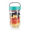 1 box na jogurty a salaty lekue jar to go 600 ml tyrkysovy