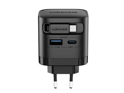 Cubenest PD GaN Adaptér s kabelem 65W S3D2