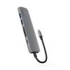 Epico 6v1 Aluminium Hub 8K s USB C konektorem, vesmírně šedá 2