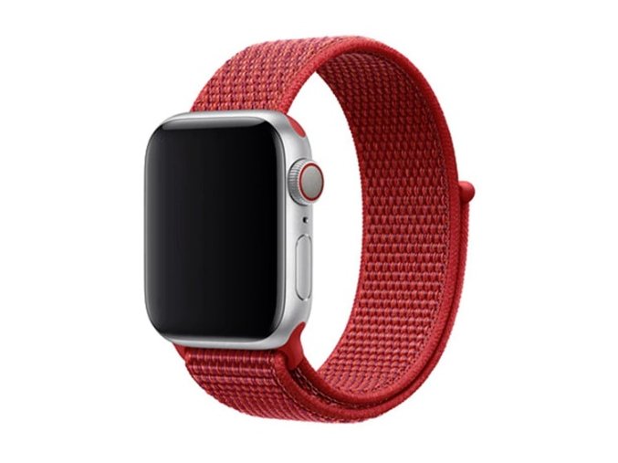 cerveny provlekaci reminek na suchy zip pro apple watch
