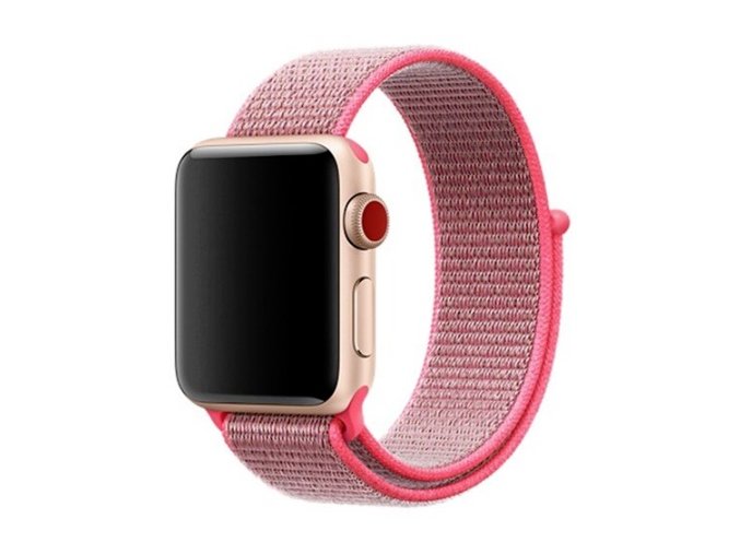 hot pink provlekaci reminek na suchy zip pro apple watch