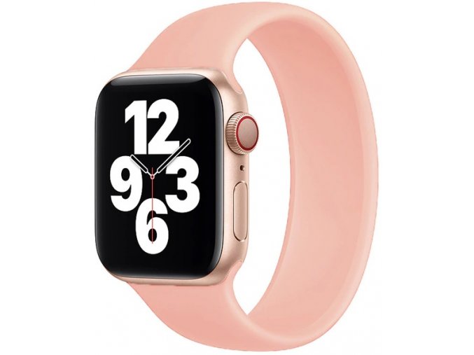 silikonovy reminek pro apple watch navlekaci ruzovy 02