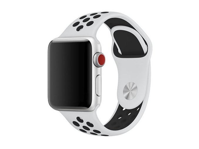 bilocerny silikonovy reminek pro apple watch