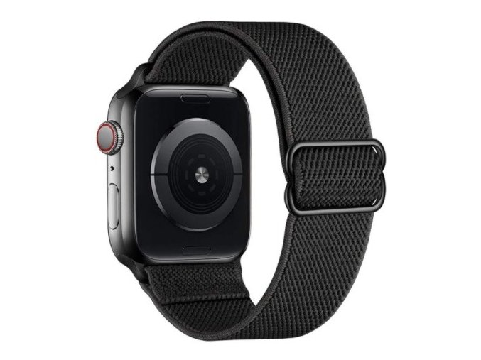 elasticky navlekaci reminek pro apple watch s prezkou cerny