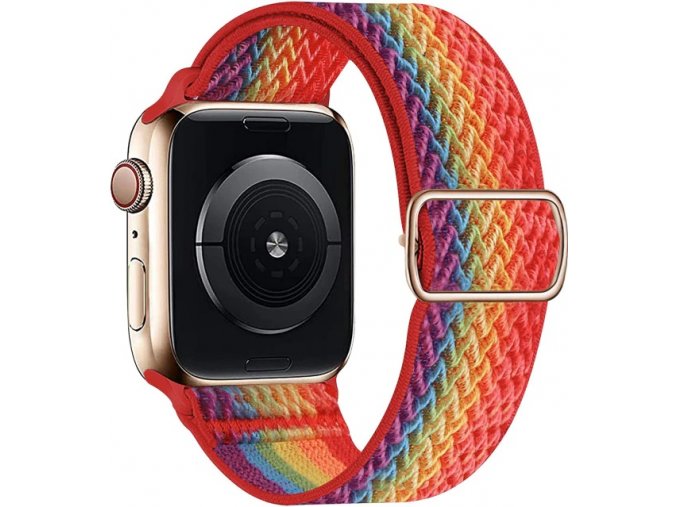 elasticky navlekaci reminek pro apple watch s prezkou duhovy