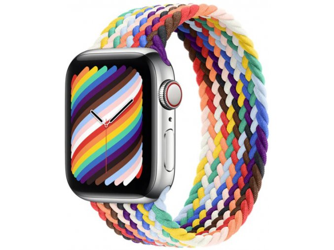 cerny provlekaci reminek na suchy zip pro apple watch pestrobarevny