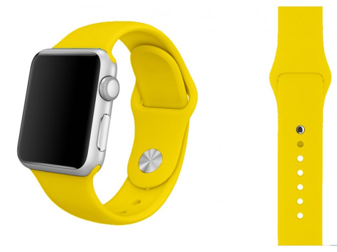 silikon apple watch reminek zluty